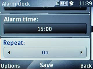 Scroll to Repeat and press Navigation key right to select On or Off.