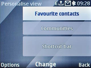 To move a shortcut:Highlight the shortcut you want to move and press Options.
