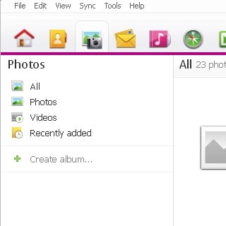 Select the picture icon.