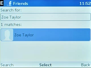 Highlight the required recipient and press the Navigation key.