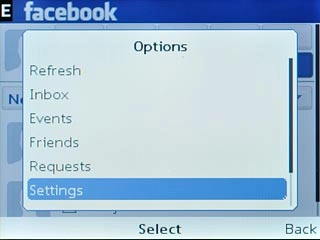 Scroll to Settings and press the Navigation key.Follow the instructions on the display to select settings.