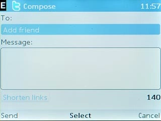 Scroll to Add friend and press the Navigation key.Follow the instructions on the display to add a recipient.