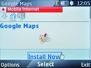 Scroll to Install Now and press the Navigation key.