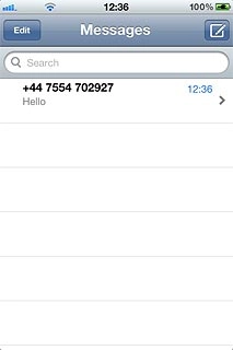 Press the required sender.