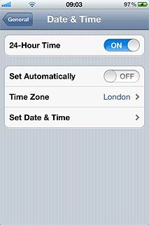 Press the indicator next to Set Automatically.Depending on the current setting, the function is turned on or off.