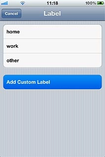 If you select Add Custom Label: