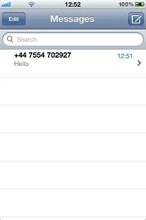 Press the required sender.