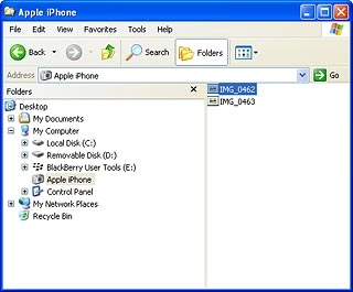 Highlight the required picture or the required video clip and move or copy it to your computer.