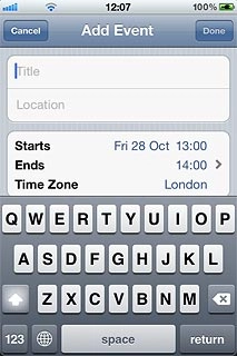 Press Title and key in a subject for the appointment.Follow the instructions on the display to key in more information, such as location, duration and reminder.