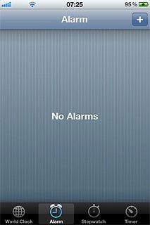 Press + in the top right corner of the display.