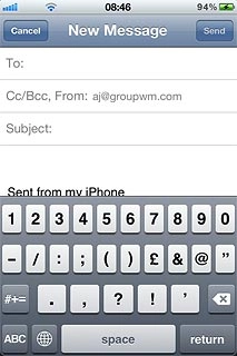 If required, press #+= to see more symbols.