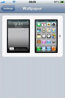 Press the lock display or the standby display.Go to the required folder.