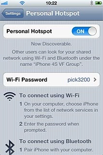 Press Wi-Fi Password.