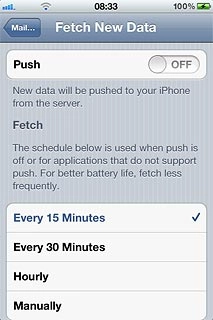 Press the required period or Manually.