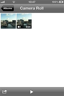 Go to the required folder.Press the required picture or the required video clip.