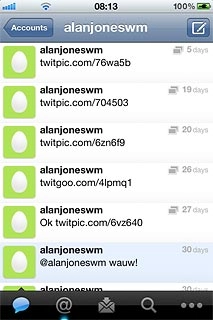 Press the home page icon.