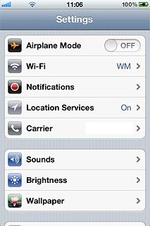 Press Location Services.