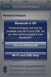 If this is the first time you use the function:Press Wi-Fi and USB Only.