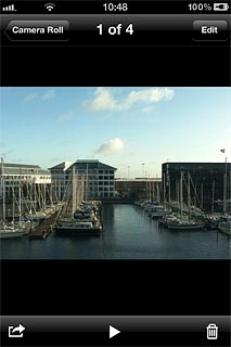 Press the send icon (an arrow).Choose one of the following options:Upload picture to Twitter, go to 3a.Upload video clip to YouTube, go to 3b.