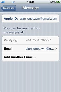 Follow the instructions on the display to log on.Press Add another Email....