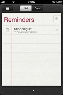 Press the required task.