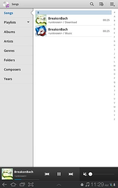 Press the home icon to return to standby mode.
