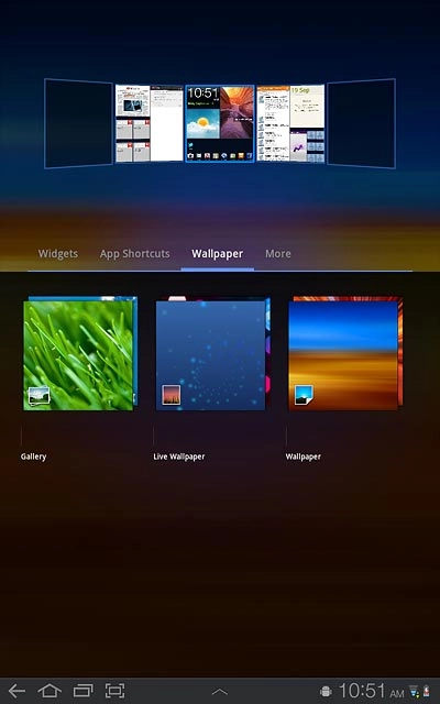 If you select Gallery: