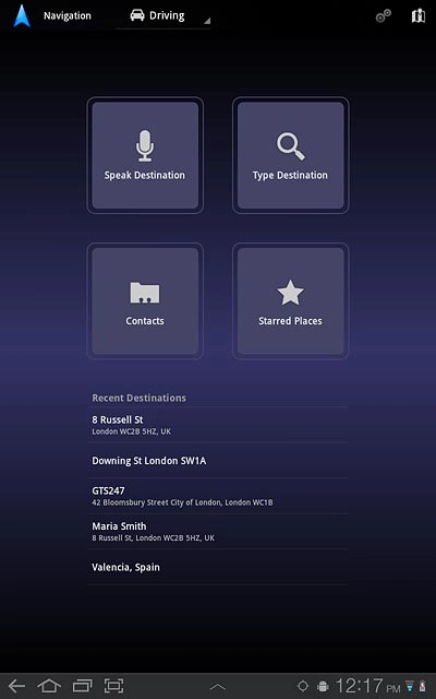 Press one of the following search options:Speak Destination, go to 2a.