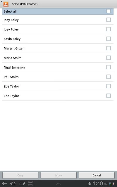 Press Select all.