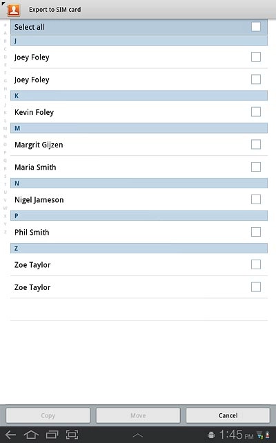 Press Select all.
