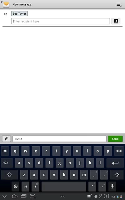 Press Send.