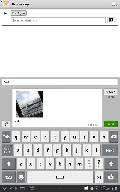 Press Send.