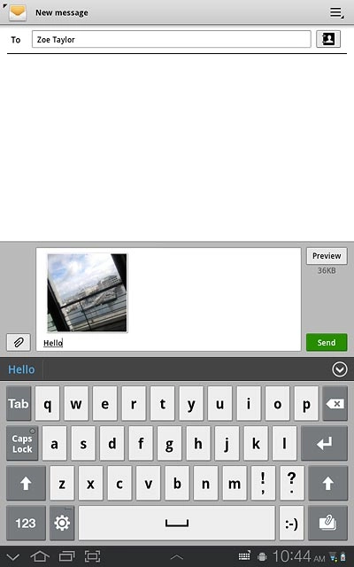 Press Send.