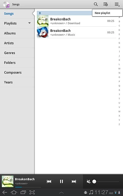 Press New playlist.