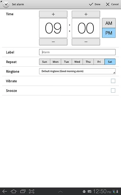 Press the drop down list next to Ringtone.