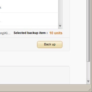 Click Backup.