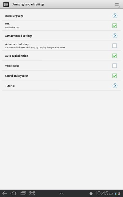 Press Input language.