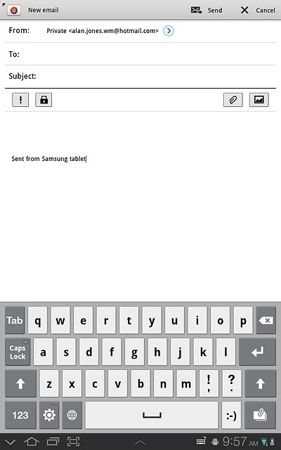 Press the keypad type icon.