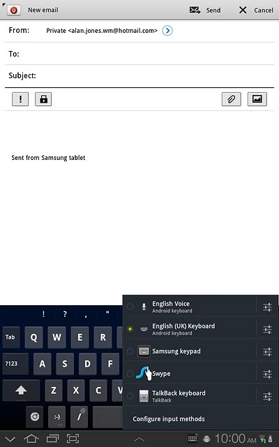 Press Configure input methods.