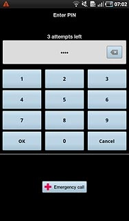 Key in your PIN and press OK.