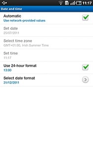 When the box next to the menu item is ticked (V), the function is turned on.