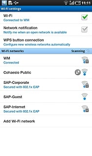 Press Wi-Fi to turn on Wi-Fi.