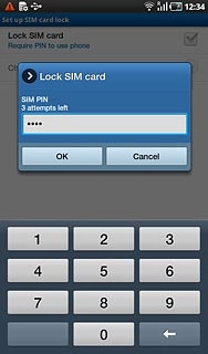 Key in your PIN and press OK.