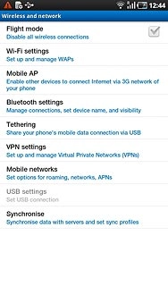 Press Mobile networks.