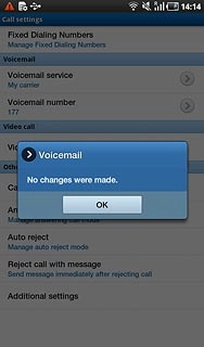 Press OK to confirm.