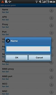 Key in Vodafone Mail and press OK.