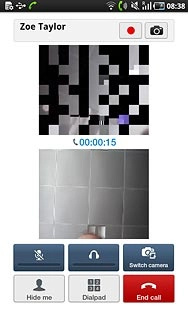 To turn the camera on or off:Press Hide me or Show me (depending on the current setting).
