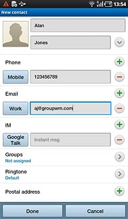 Press the picture icon next to the name.