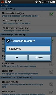 Key in +61415011501 and press OK.