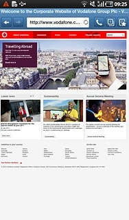 Press the bookmarks icon.